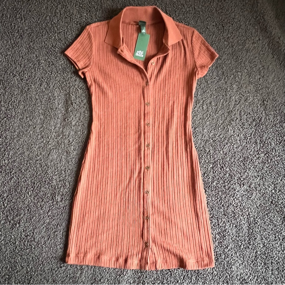 Wild Fable | Ribbed Button-Down Dress